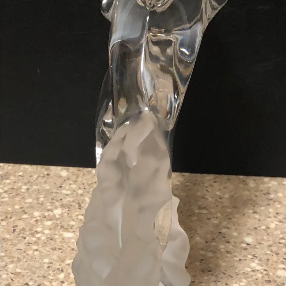 Lenox Fine Crystal Dolphins/Wave Figurine Made In Germany